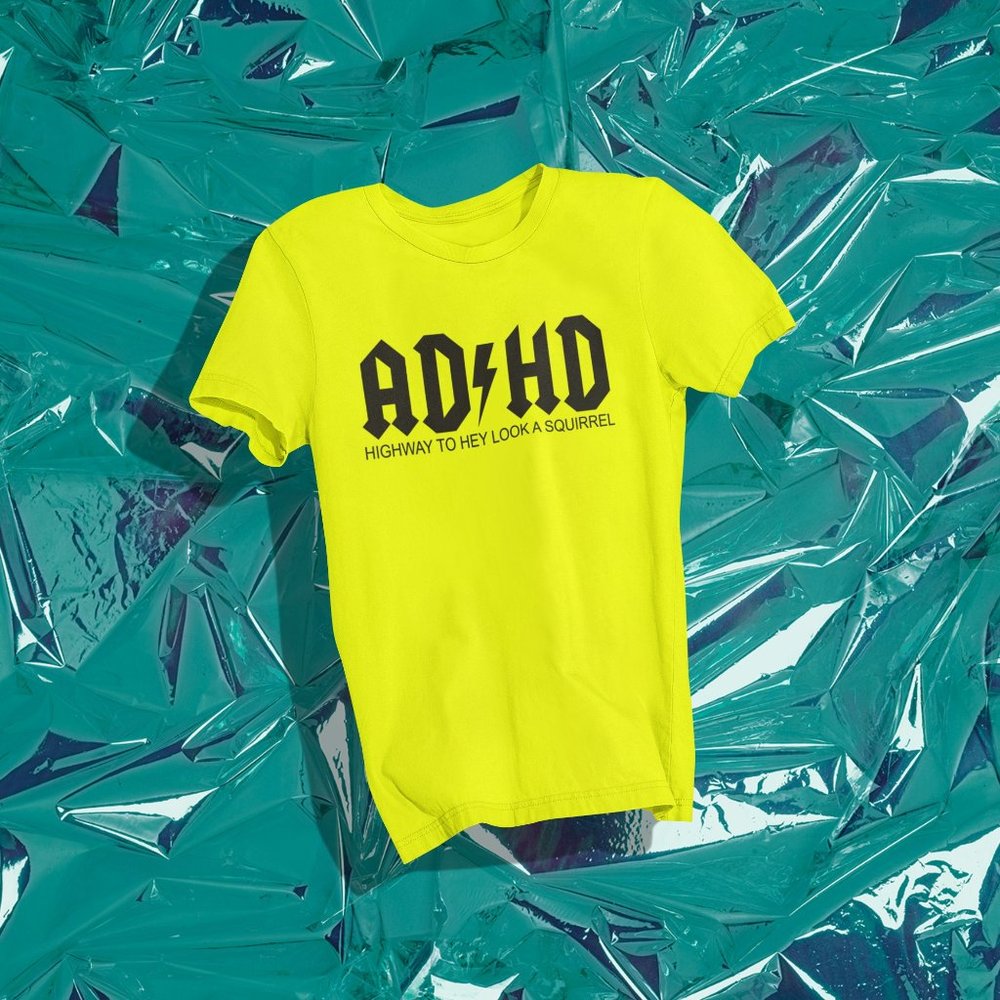 NEW Safety Yellow ADHD T-Shirt